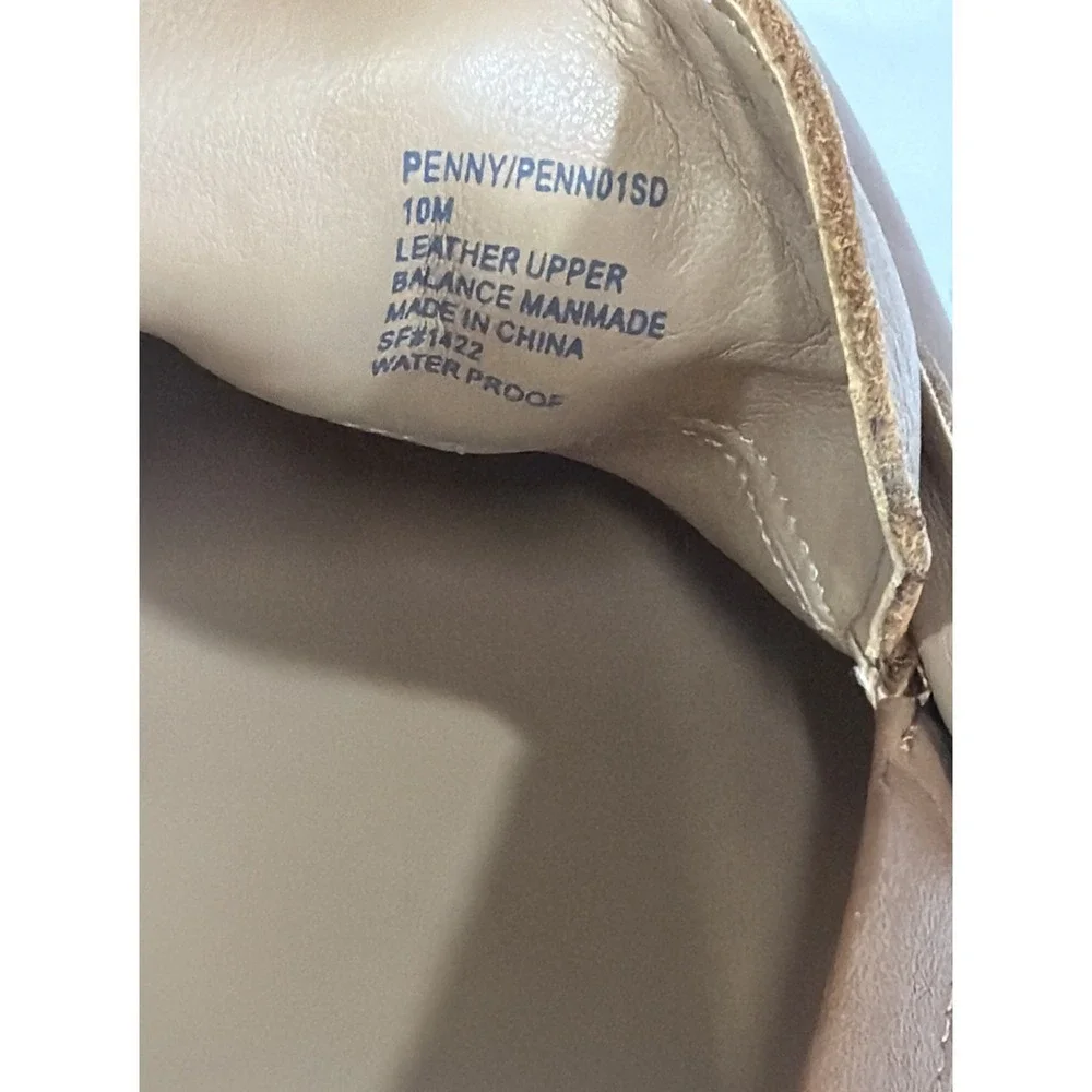 Womens‎ Blondo Waterproof Penny Loafers Brown Leather Size 10